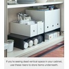 image:imageYAMAZAKI Home Tower Steel Under Cabinet Bottom Shelf Storage Organizer Set of 2 Dish Riser for Under Sink Or Kitchen Pantry Or Counter  Steel Black