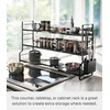 image:imageYAMAZAKI Home Tower Sturdy Standing CountertopStovetop Kitchen ShelfKitchen RackSpice Shelves  SteelBlack