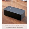 image:imageYAMAZAKI Home Tower VacuumSealing Bento Box MicrowaveSafe Leak Proof Wide Lunch Box Or Food Storage Container For Fridge Or Freezer  Polypropylene  500MlBlack