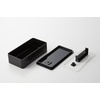 image:imageYAMAZAKI Home Tower VacuumSealing Bento Box MicrowaveSafe Leak Proof Wide Lunch Box Or Food Storage Container For Fridge Or Freezer  Polypropylene  500MlBlack