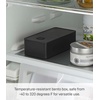 image:imageYAMAZAKI Home Tower VacuumSealing Bento Box MicrowaveSafe Leak Proof Wide Lunch Box Or Food Storage Container For Fridge Or Freezer  Polypropylene  500MlBlack