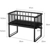 image:imageYAMAZAKI Home TwoTier Adjustable Dish Drainer Rack Compact Drying Rack with Hooks Utensils Holder Steel Draining Spout Water Resistant No Assembly Req  Twotier adjustable dish drainer rack with side hooks and a dedicated utensils holder Helps keep everyday spaces organizedBlack
