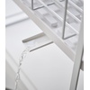image:imageYAMAZAKI Home TwoTier Adjustable Dish Drainer Rack Compact Drying Rack with Hooks Utensils Holder Steel Draining Spout Water Resistant No Assembly Req  Twotier adjustable dish drainer rack with side hooks and a dedicated utensils holder Helps keep everyday spaces organizedWhite