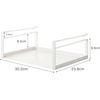 image:imageYAMAZAKI Home Under Shelf Storage Rack  Cabinet Organizer  No Assembly ReqWhite