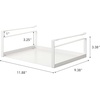 image:imageYAMAZAKI Home Under Shelf Storage Rack  Cabinet Organizer  No Assembly ReqWhite