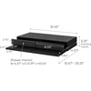 image:imageYAMAZAKI Home UnderAppliance Drawer with Double PullOut Shelf 2Way Kitchen Organizer with SlideOut Table 315 Wide Rack  SteelBlack