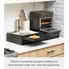 image:imageYAMAZAKI Home UnderAppliance Drawer with Double PullOut Shelf 2Way Kitchen Organizer with SlideOut Table 315 Wide Rack  SteelBlack