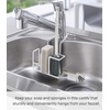 image:imageYAMAZAKI Industries 5080 Faucet Sponge amp Brush Holder Tower White Approx 55 x 69 x 51 inches 14 x 175 x 13 cm Tower Sponge Rack Brush StandWhite