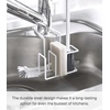 image:imageYAMAZAKI Industries 5080 Faucet Sponge amp Brush Holder Tower White Approx 55 x 69 x 51 inches 14 x 175 x 13 cm Tower Sponge Rack Brush StandWhite