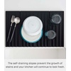 image:imageYamazaki Home Foldable Drainer Tray  Kitchen Dish Drying Mat  No Assembly ReqBlack
