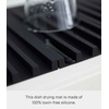 image:imageYamazaki Home Foldable Drainer Tray  Kitchen Dish Drying Mat  No Assembly ReqBlack