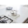 image:imageYamazaki Home Foldable Drainer Tray  Kitchen Dish Drying Mat  No Assembly ReqWhite