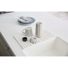 image:imageYamazaki Home Foldable Drainer Tray  Kitchen Dish Drying Mat  No Assembly ReqWhite