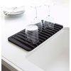 image:imageYamazaki Home Self Draining Tray  Drying Board Dish Drainer Mat BlackBlack