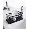 image:imageYamazaki Home Self Draining Tray  Drying Board Dish Drainer Mat BlackBlack