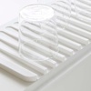 image:imageYamazaki Home Self Draining Tray  Drying Board Dish Drainer Mat BlackWhite
