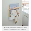 image:imageYamazaki Home Tosca Magnetic Recipe Book Rack  Magnet Holder Kitchen Storage Organizer  Steel  Wood