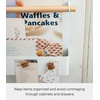 image:imageYamazaki Home Tosca Magnetic Recipe Book Rack  Magnet Holder Kitchen Storage Organizer  Steel  Wood