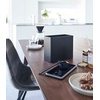 image:imageYamazaki Home Tower Airtight Coffee Canister Vacuum Sealed Ground Coffee Storage Container  Polypropylene Black