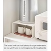 image:imageYamazaki Home Tower Kitchen Appliance Rack Shelf For Blender Kettle Or Coffee Maker Countertop Storage Organizer  Steel White