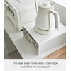 image:imageYamazaki Home Tower Kitchen Appliance Rack Shelf For Blender Kettle Or Coffee Maker Countertop Storage Organizer  Steel White