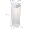 image:imageYamazaki Home Tower Pitcher Bottle For Water Or Tea Collapsible Reusable Jug With Gasket  Abs Plastic  04 Gallons 12 LitersWhite