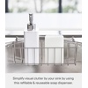 image:imageYamazaki Home Tower Refillable Hand Soap Dispenser with Pump  Bathroom Kitchen  Abs Plastic  85 Fluid Oz 250 Milliliters