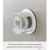 image:imageYamazaki Home Tower Tape Dispenser With Magnetic Mount Office Supplies Holder EasyMount Design Tape And Rubber Bands Organizer  Steel  Tape dispenser with a magnetic mount and easymount design Functions as an office supplies holder for tape and rubber bandsWhite