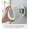 image:imageYamazaki Home Tower Tape Dispenser With Magnetic Mount Office Supplies Holder EasyMount Design Tape And Rubber Bands Organizer  Steel  Tape dispenser with a magnetic mount and easymount design Functions as an office supplies holder for tape and rubber bandsWhite