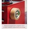 image:imageYamazaki Home Tower Tape Dispenser With Magnetic Mount Office Supplies Holder EasyMount Design Tape And Rubber Bands Organizer  Steel  Tape dispenser with a magnetic mount and easymount design Functions as an office supplies holder for tape and rubber bandsWhite