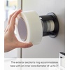 image:imageYamazaki Home Tower Tape Dispenser With Magnetic Mount Office Supplies Holder EasyMount Design Tape And Rubber Bands Organizer  Steel  Tape dispenser with a magnetic mount and easymount design Functions as an office supplies holder for tape and rubber bandsBlack
