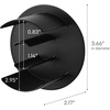 image:imageYamazaki Home Tower Tape Dispenser With Magnetic Mount Office Supplies Holder EasyMount Design Tape And Rubber Bands Organizer  Steel  Tape dispenser with a magnetic mount and easymount design Functions as an office supplies holder for tape and rubber bandsBlack