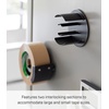 image:imageYamazaki Home Tower Tape Dispenser With Magnetic Mount Office Supplies Holder EasyMount Design Tape And Rubber Bands Organizer  Steel  Tape dispenser with a magnetic mount and easymount design Functions as an office supplies holder for tape and rubber bandsBlack
