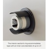 image:imageYamazaki Home Tower Tape Dispenser With Magnetic Mount Office Supplies Holder EasyMount Design Tape And Rubber Bands Organizer  Steel  Tape dispenser with a magnetic mount and easymount design Functions as an office supplies holder for tape and rubber bandsBlack