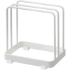 image:imageYAMAZAKI Home Cutting Board Stand Kitchen Storage Holder Metal Rack White  Efficient kitchen storage rack and holder organizer Perfect for clutterfree countertops Keeps busy spaces neat and tidyWhite