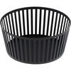 image:imageYAMAZAKI Home Striped Steel Fruit Basket  Kitchen Storage Produce Holder Steel Wide BlackBlack