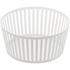 image:imageYAMAZAKI Home Striped Steel Fruit Basket  Kitchen Storage Produce Holder Steel Wide BlackWhite