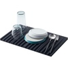 image:imageYamazaki Home Foldable Drainer Tray  Kitchen Dish Drying Mat  No Assembly ReqBlack