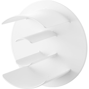 image:imageYamazaki Home Tower Tape Dispenser With Magnetic Mount Office Supplies Holder EasyMount Design Tape And Rubber Bands Organizer  Steel  Tape dispenser with a magnetic mount and easymount design Functions as an office supplies holder for tape and rubber bandsWhite