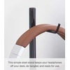 image:imageYAMAZAKI Home Office Desk Headphone Stand  Headset Holder  Round Base Round SteelBlack