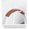 image:imageYAMAZAKI Home Office Desk Headphone Stand  Headset Holder  Round Base Round SteelWhite
