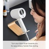 image:imageYAMAZAKI Home Rin Hair Dryer amp Iron Holder Hair Tool Organizer for SalonQuality Blowout HairdryerFlat IronCurling Iron Countertop Organizer  WoodAsh