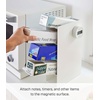image:imageYAMAZAKI Home Tower 4Tier Plastic Food Wrap Or Aluminum Foil Organizer Metal Kitchen Storage Holder  Steel