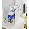 image:imageYAMAZAKI Home Tower 4Tier Plastic Food Wrap Or Aluminum Foil Organizer Metal Kitchen Storage Holder  Steel