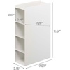image:imageYAMAZAKI Home Tower 4Tier Plastic Food Wrap Or Aluminum Foil Organizer Metal Kitchen Storage Holder  Steel