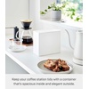 image:imageYAMAZAKI Home Tower Coffee Filter Holder Cone Filter Or Coffee Pod Storage Container Case  Polypropylene White