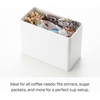 image:imageYAMAZAKI Home Tower Coffee Filter Holder Cone Filter Or Coffee Pod Storage Container Case  Polypropylene White