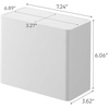 image:imageYAMAZAKI Home Tower Coffee Filter Holder Cone Filter Or Coffee Pod Storage Container Case  Polypropylene White