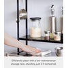 image:imageYAMAZAKI Home Tower Compact 2Shelf Kitchen Storage Rack  EasyToClean Design Versatile Hooks  SteelBlack