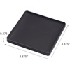 image:imageYAMAZAKI Home Tower Modern Table Drink Coasters Set of 6  Square  SiliconeBlack